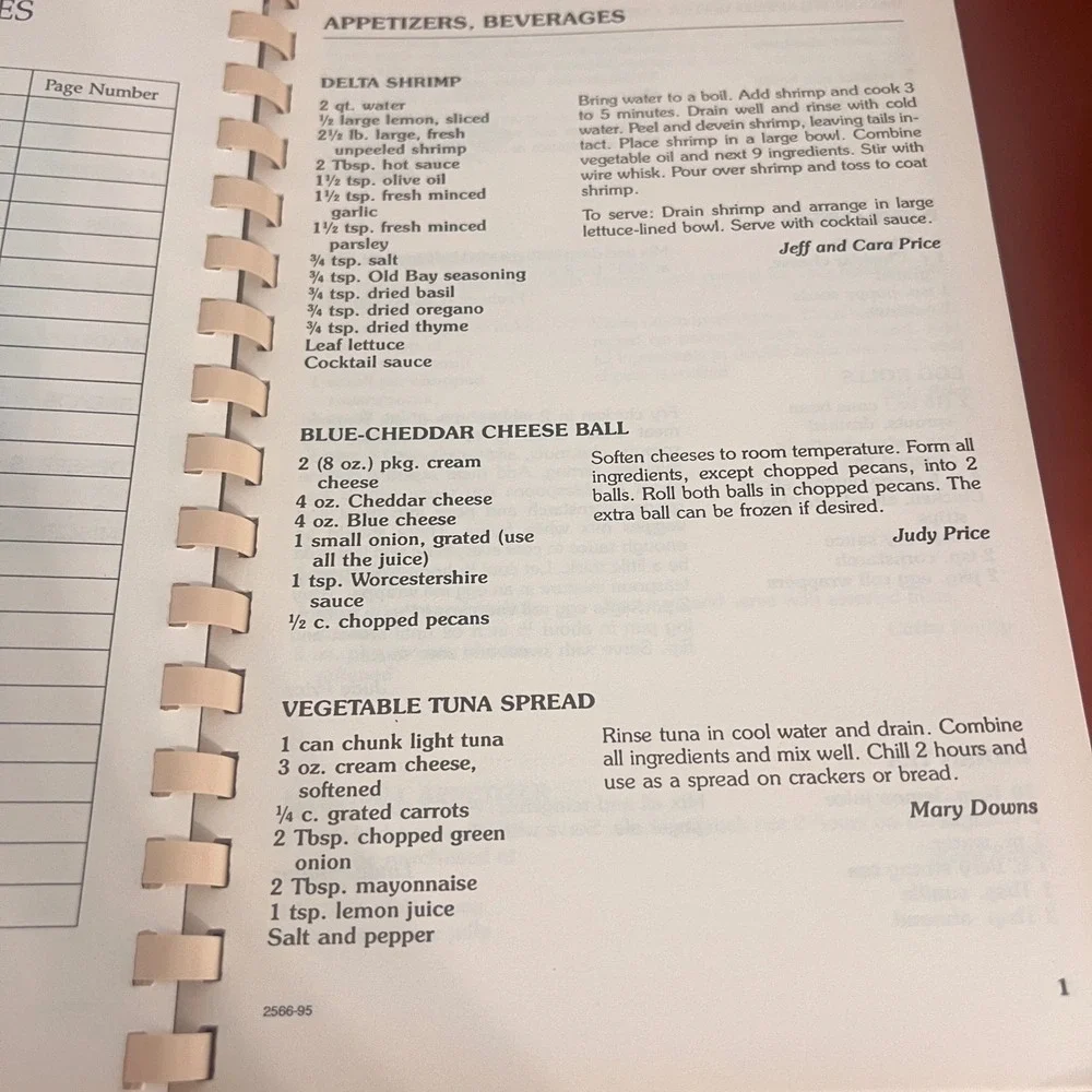 Home Cookin Towne Lake Baptist Church Community Cookbook 1995 Spiral Bound‎